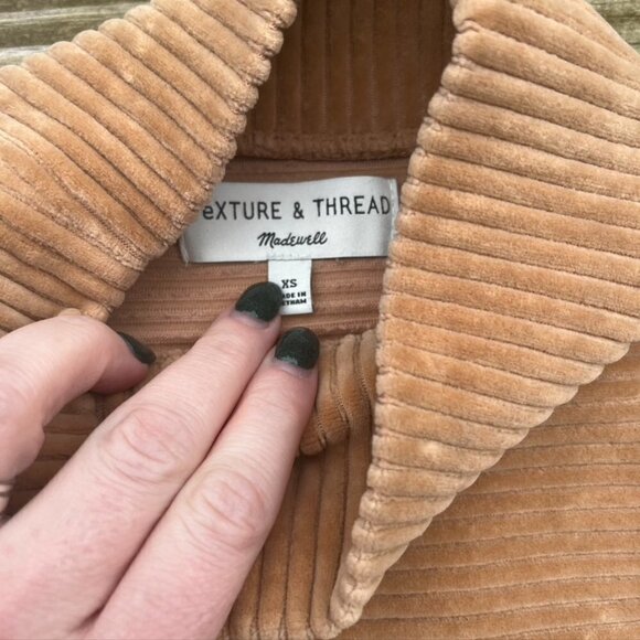 Madewell Texture & Thread Turtleneck Ribbed Golden Brown XS - Picture 8 of 11